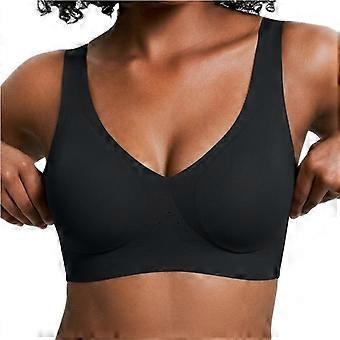 Women Seamless Deep V Sexy Adjustable Strap Comfortable Support Minimizer Bra