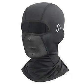 Outdoor Hood Bicycle Helmet Cycling Balaclava Hat Caps Men/s Face Mask Motorcycle Lined Breathable Sun Protection Ice Silk Mask