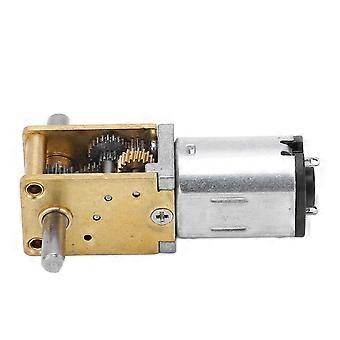 Réduction de vitesse du moteur à engrenages Vis sans fin à double arbre de sortie brossé grande torsion pour machine DC3V 60RPM