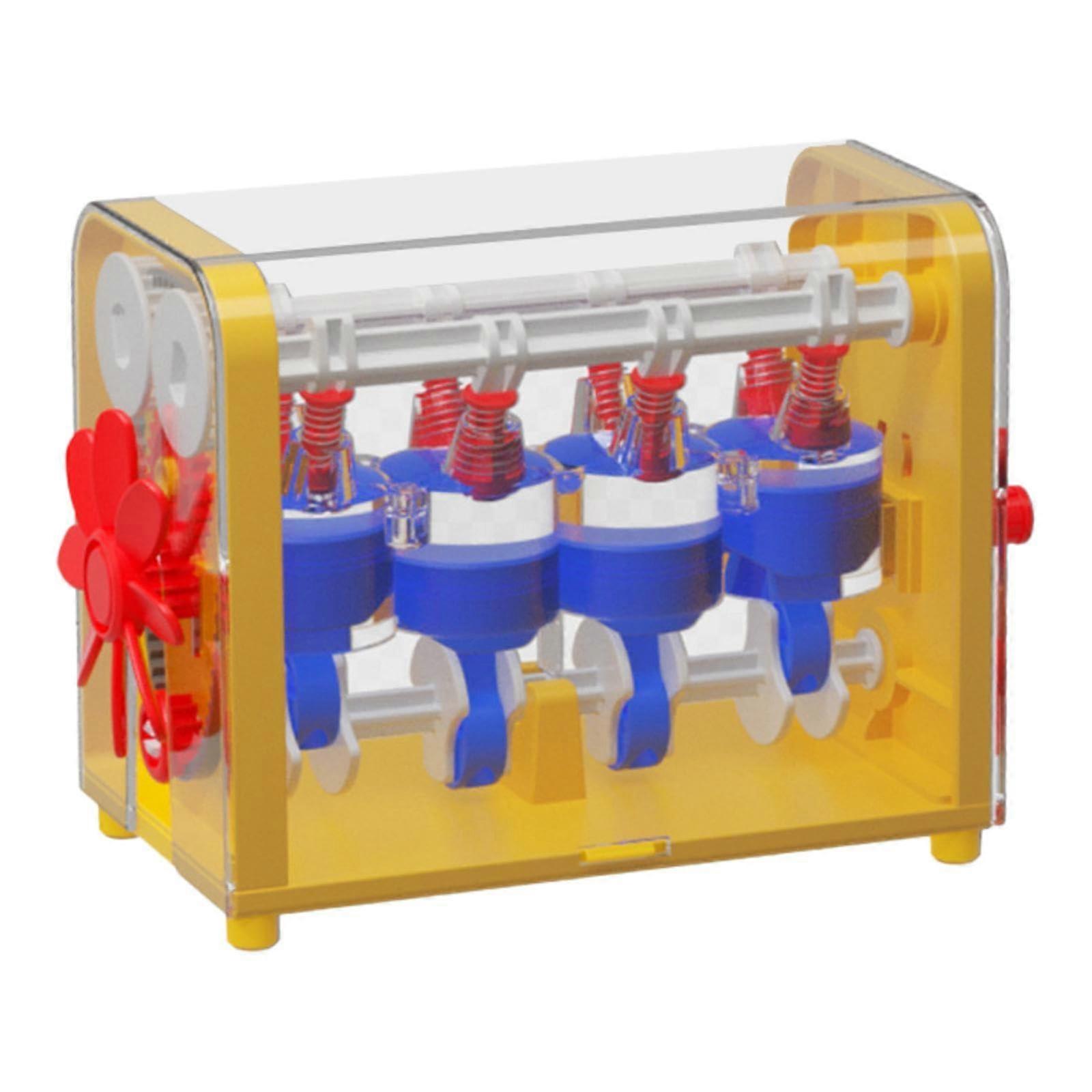 Children's DIY Engine Model Kit for HandsOn Learning and Creative Play, Yellow Educational Toy