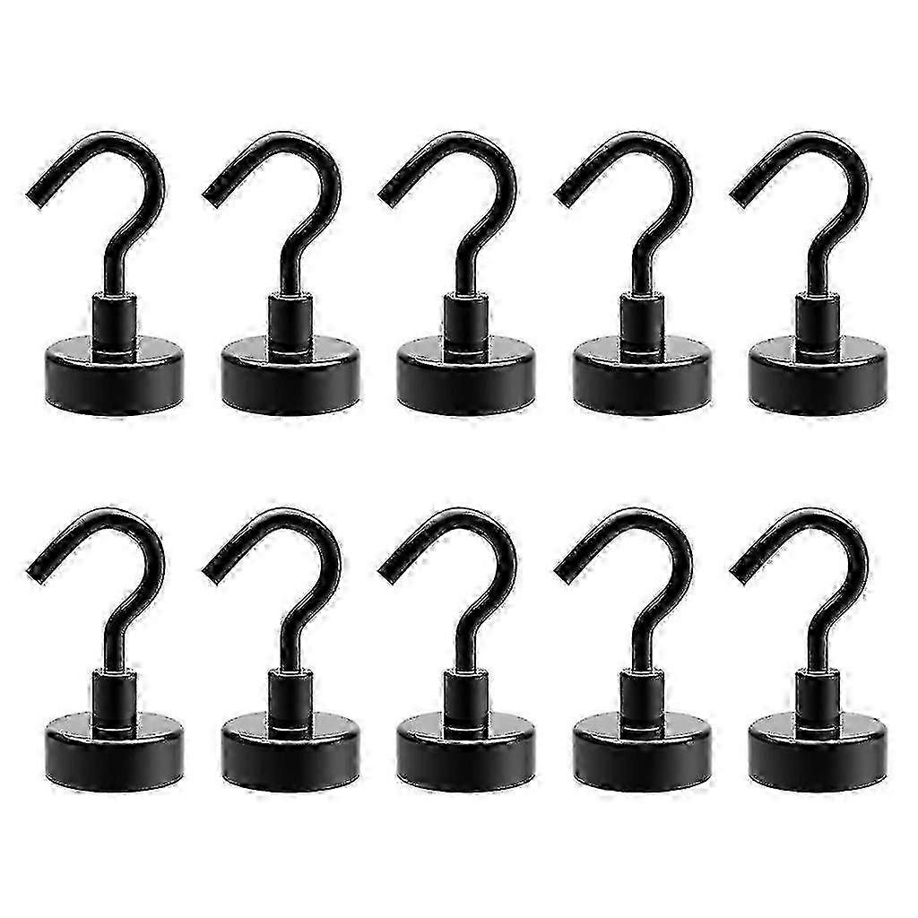 Rust-Proof Magnetic Hooks 10 Pack