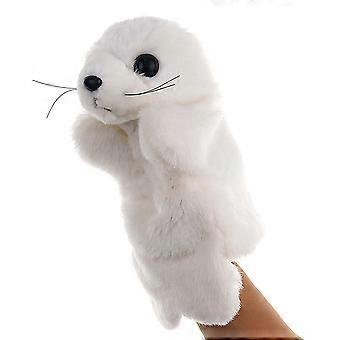 Hand Puppet Sea Lion Plush Doll for Story Telling 1Pcs Interactive Toy