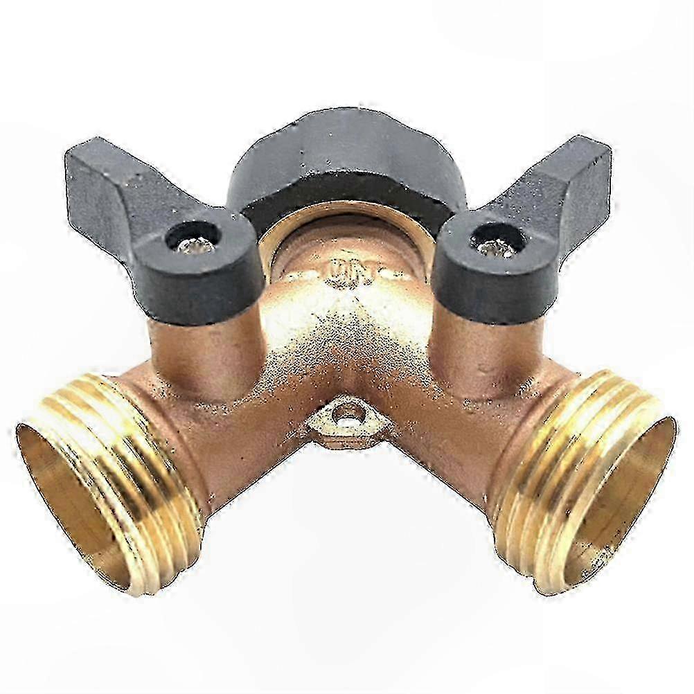 Brass 3/4 Inch Double Outlet Splitter