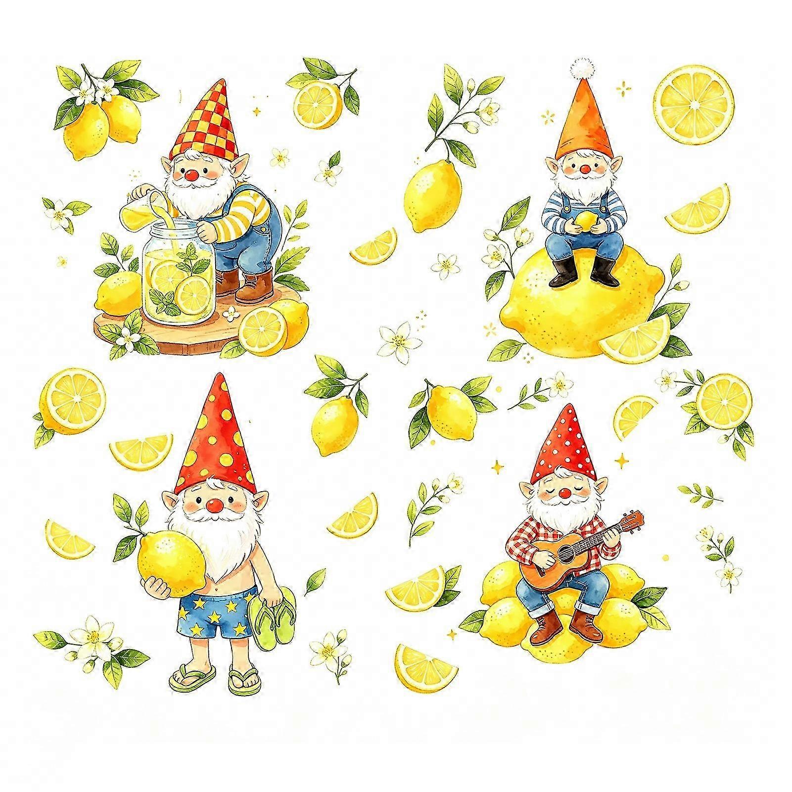 Cheerful Lemon Dwarf PVC Window Clings
