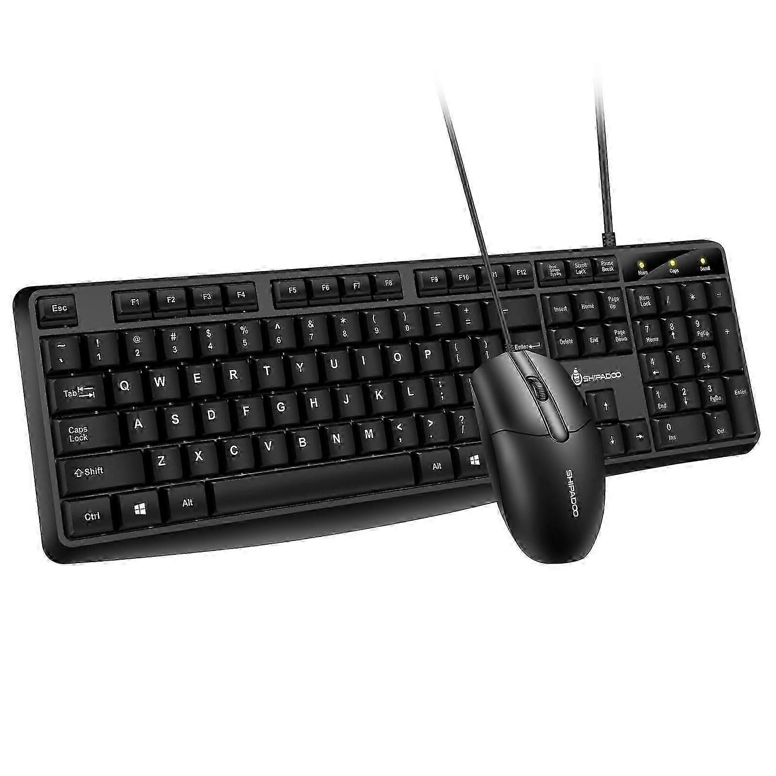UV-Coated Keys Ergonomic Wired Set