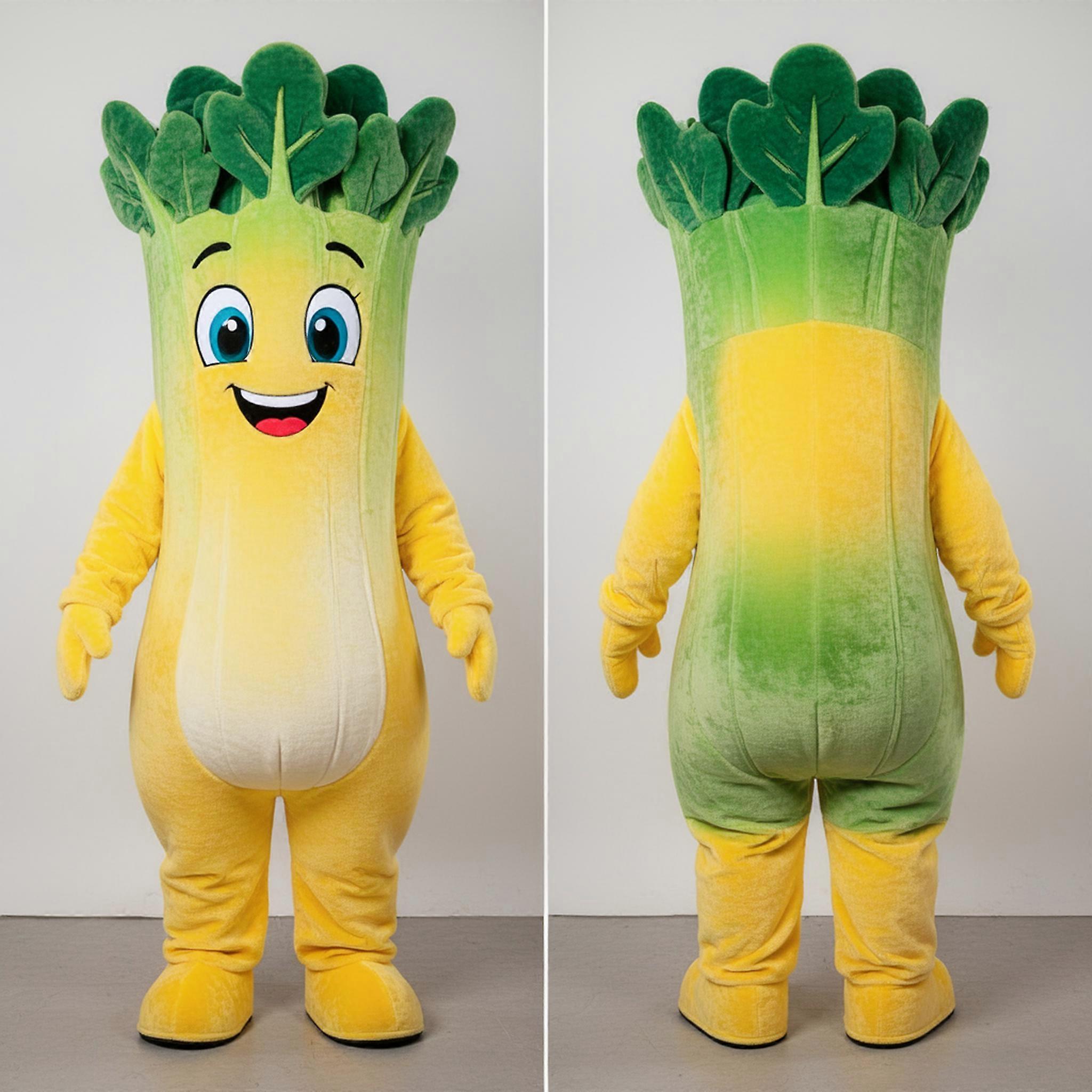 MASTICOT Golden Green Biker Celery Mascot