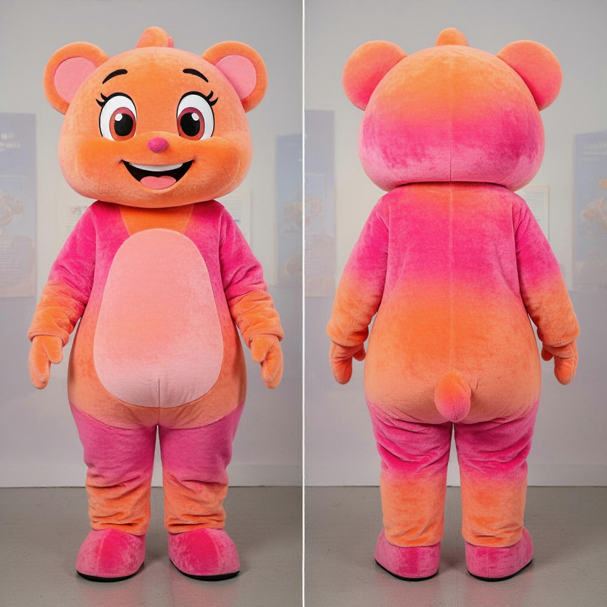 MASTICOT Vibrant Round Orange Mascot