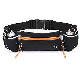 Reflective Safety Hydration Running Belt, Adjustable‑Fit Waist Pouch For Jogging Hiking Exercises