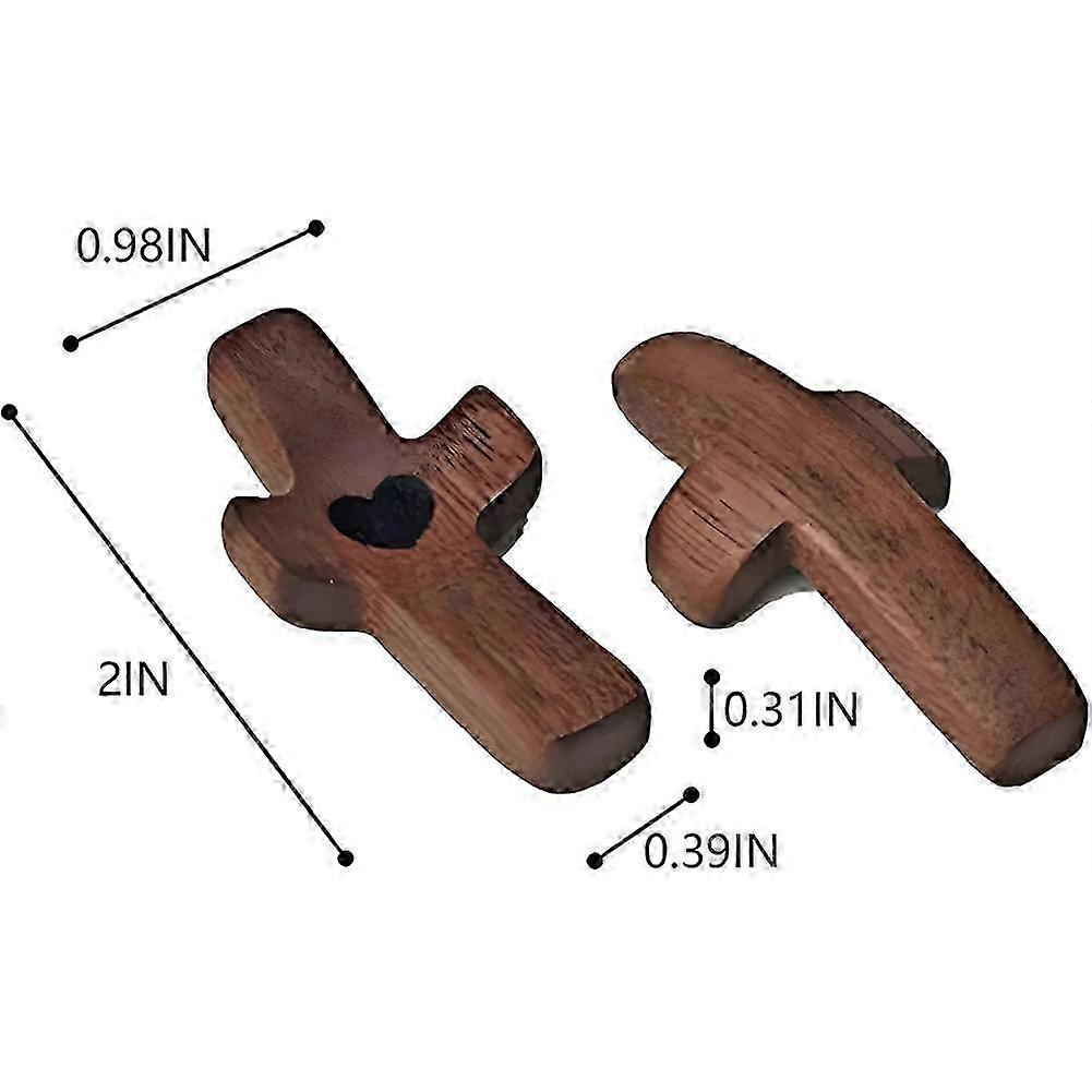 Tung-Oiled Walnut Fidget Crosses