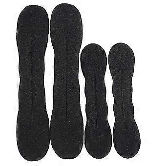 Magische knotvormer (4 kleine, 4 grote) van schuimrubber voor het vormen van knotten (zwart)