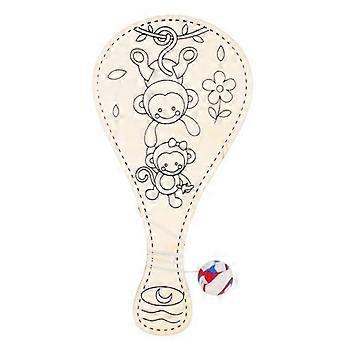 2X Wooden Racket Game Early Learning Education Toys Teaching