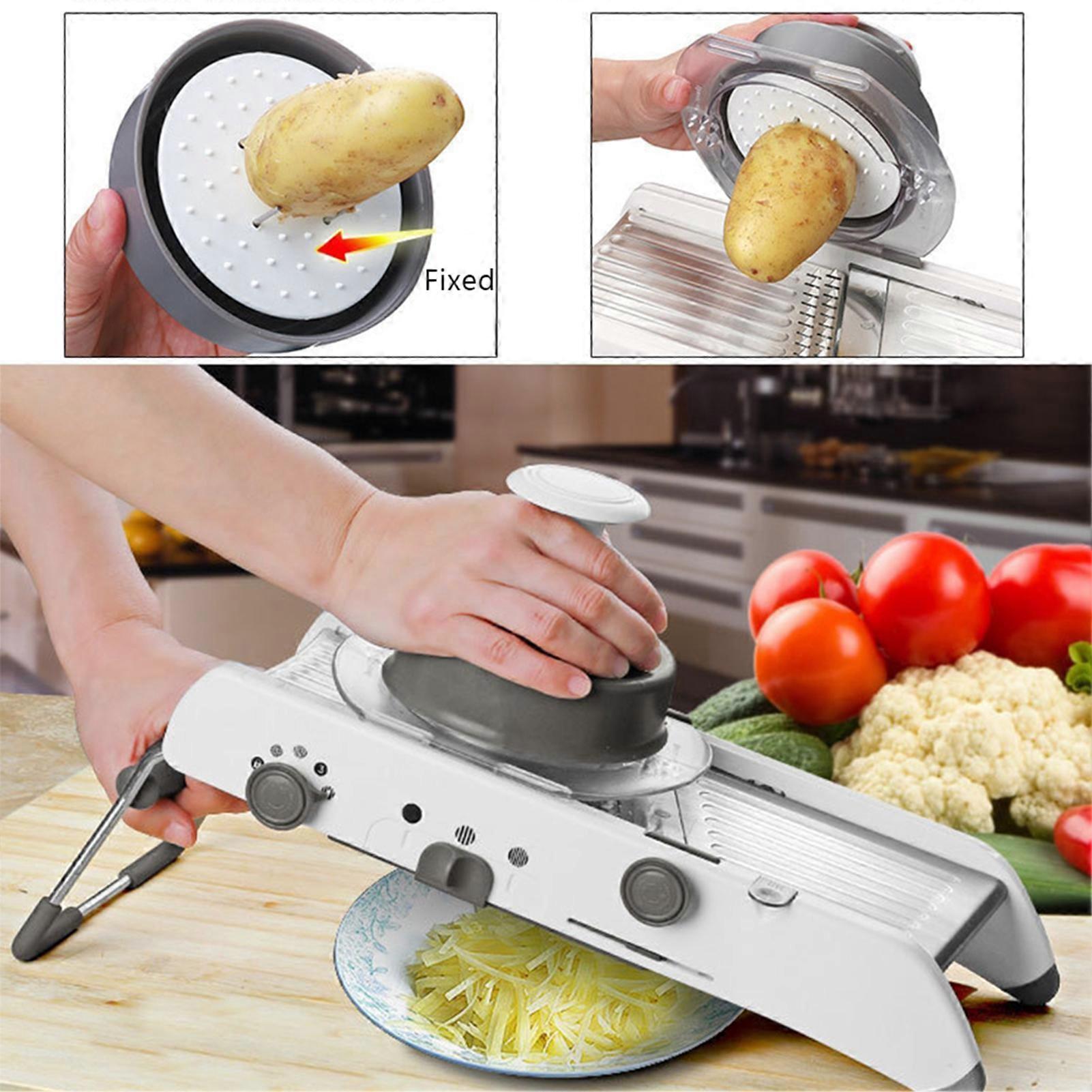 Multifunction Adjustable Titanium Alloy Vegetable Slicing Tool Professional Kitchen Food Cutter Tool