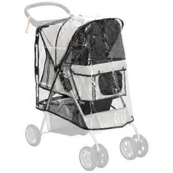 Pawhut Dog Stroller Rain Cover W/ Rear Entry, Cover, For Dog Pram prime