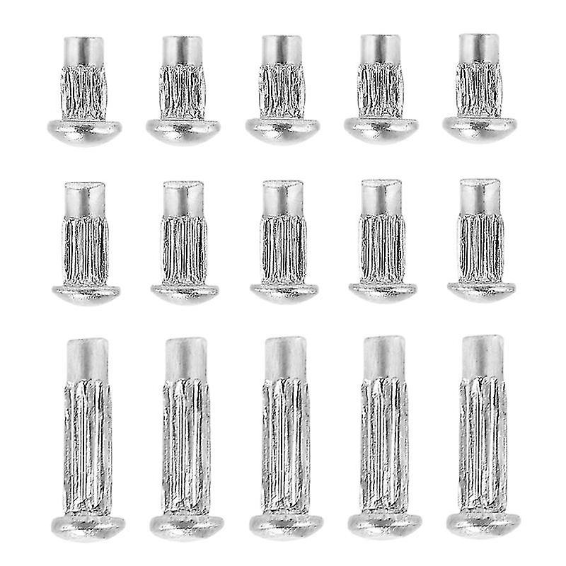 0.8X0.2cm Silver Tacks & Pushpins 1500pcs Knurled Solid Fixed Nail Semicircular Signage Rivets (silv