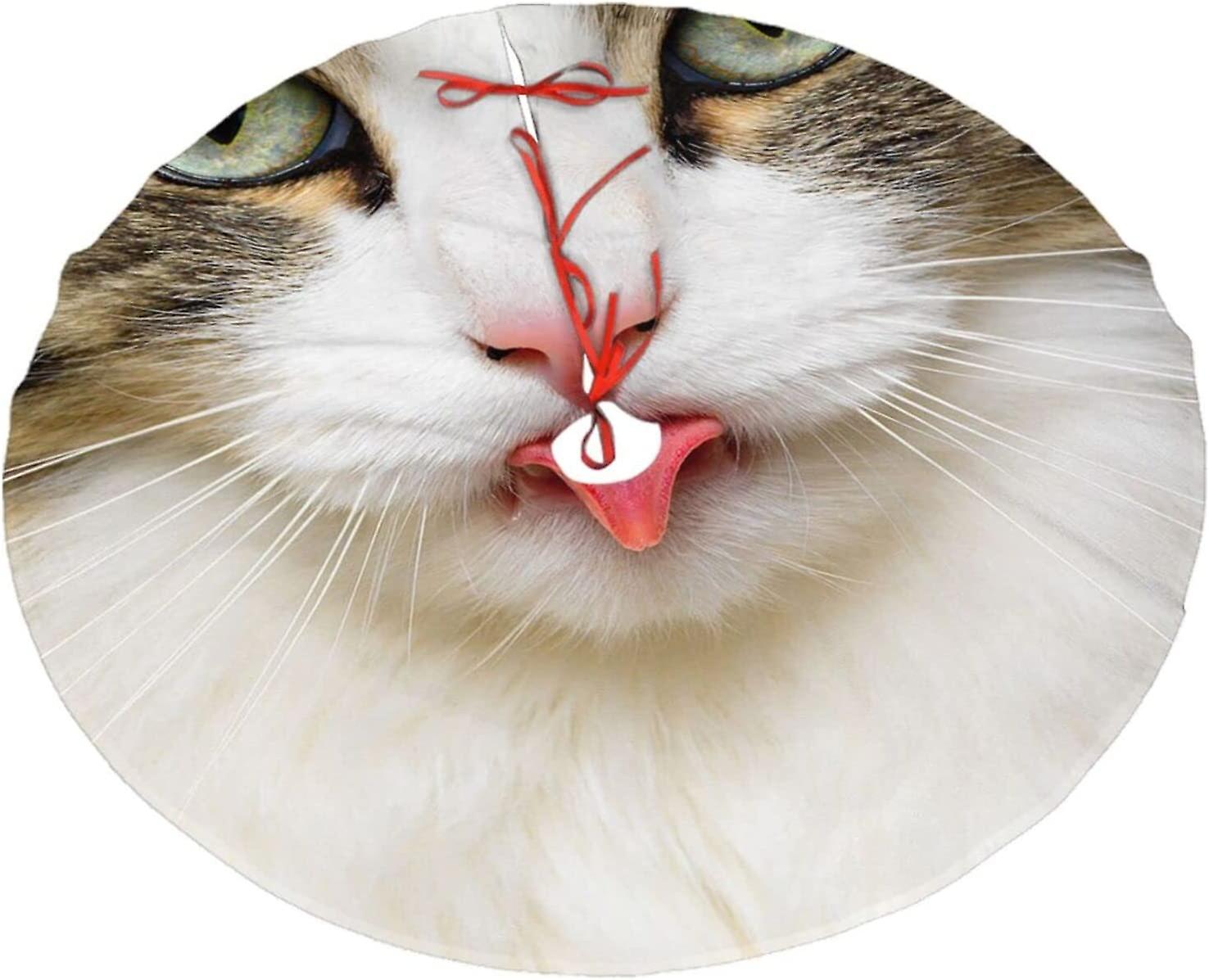 Christmas Tree Skirt cat Christmas Decoration Plush Tree Skirt