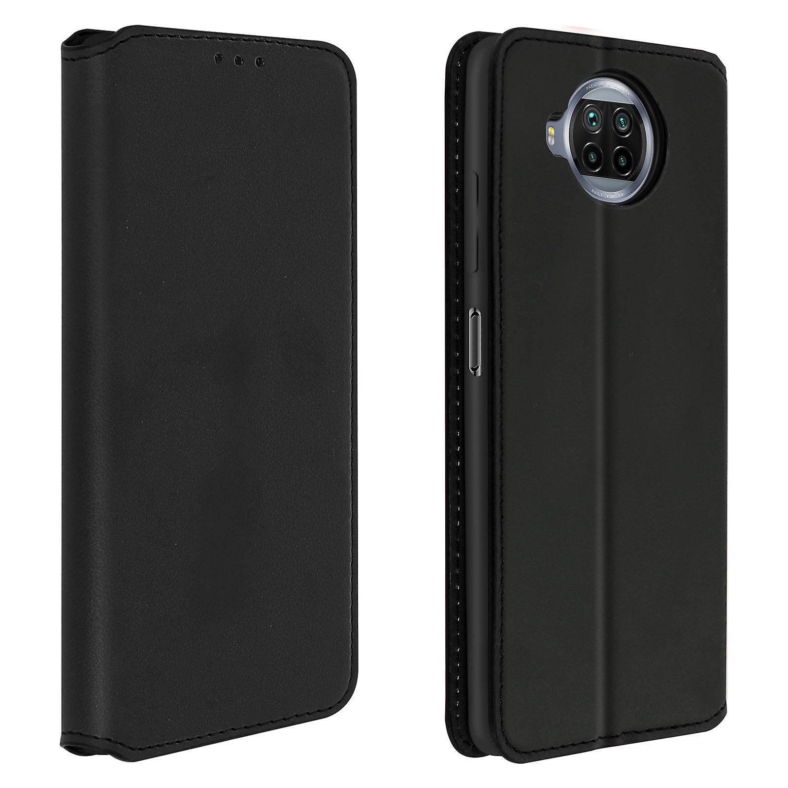 Avizar Cover posteriore Xiaomi Mi 10T Lite Core Portafoglio e funzione stand - nero