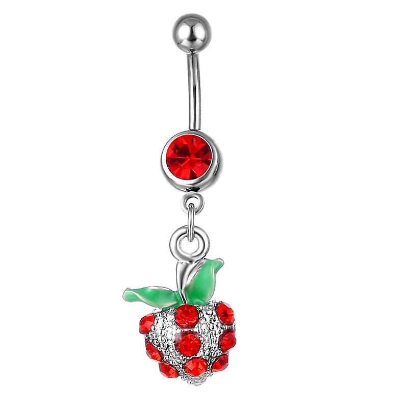 Piercing Jewelry Fruit Cherry Pendant Belly Ring Navel Stud