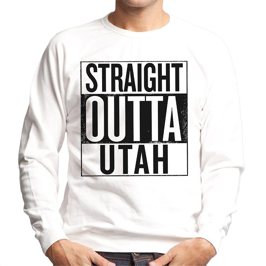 Černý text přímo z Utahu americký stát muži ' s tričko