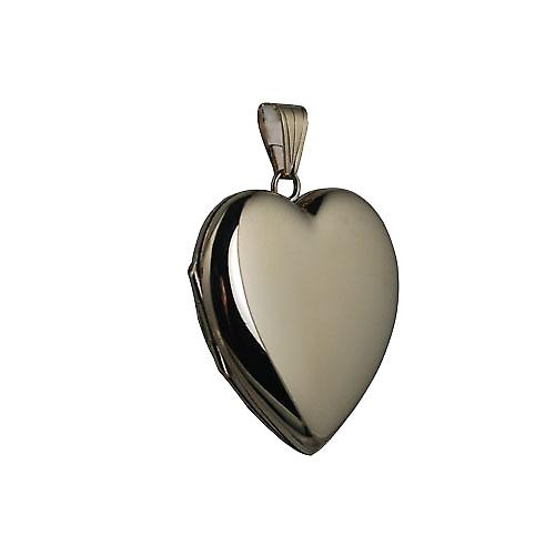 9ct Gold 30x28mm plain heart shaped Locket