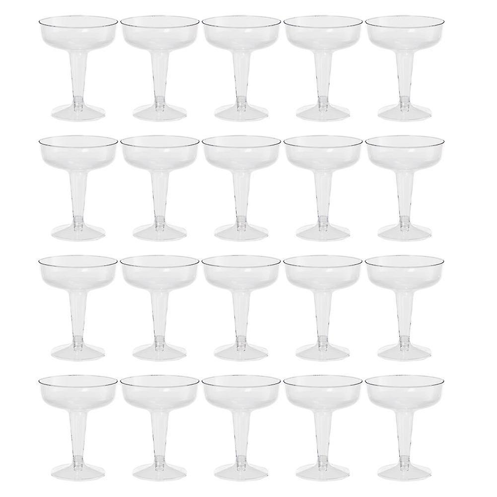Nuovi flute di champagne in plastica usa e getta - 20pcs bicchieri di champagne in plastica trasparente per feste Clear P