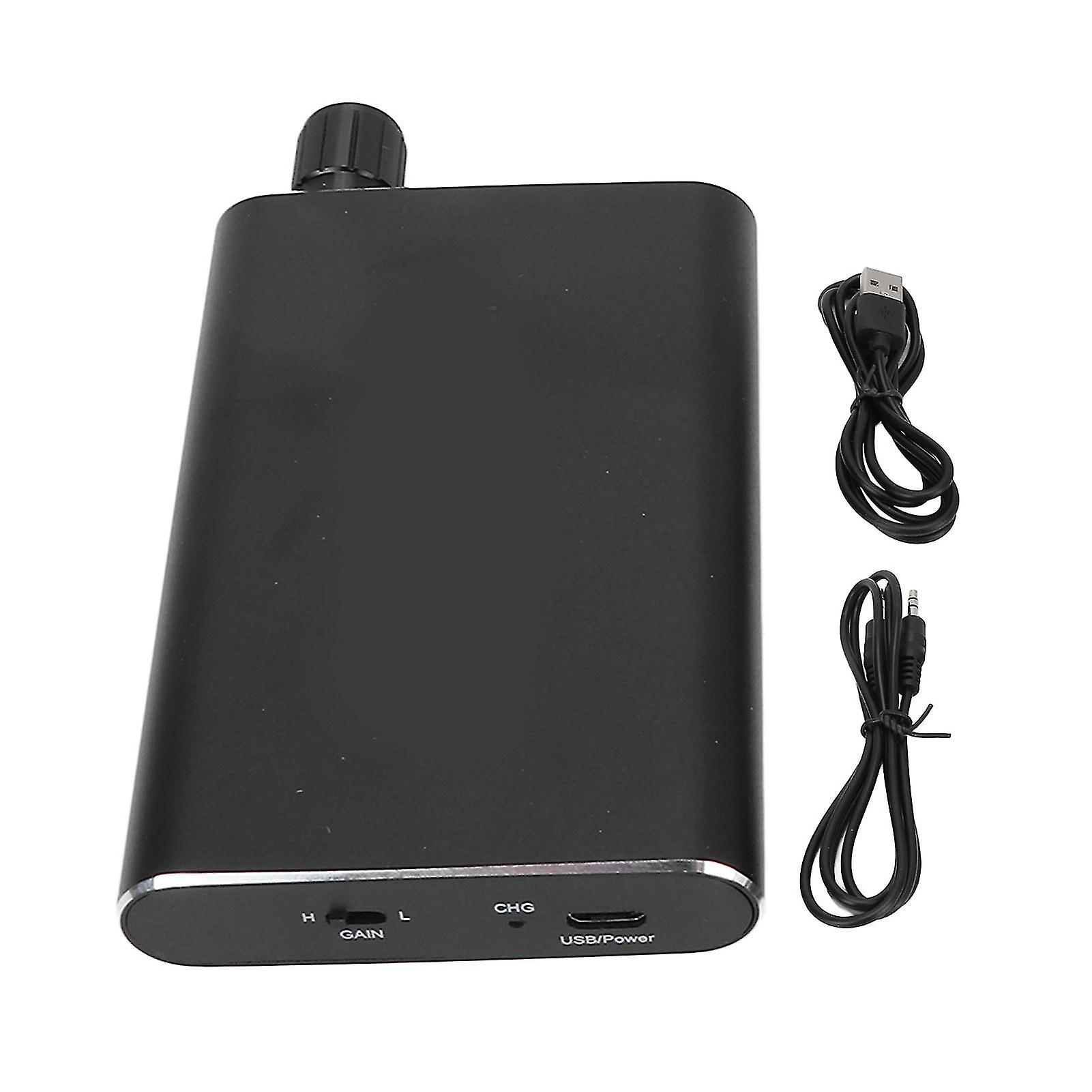 Portable HiFi Headphone Amplifier - Low Noise, 2 Stage Gain, AUX, Long Battery Life