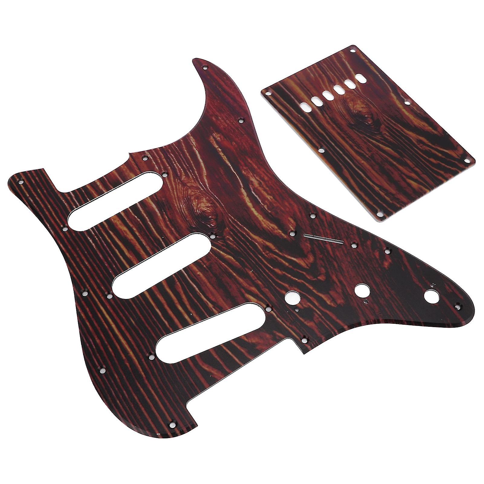 Gitar Pickguard SSS Scratch Plate PVC Guard Board Backplate Tilbehør Tiger Striper