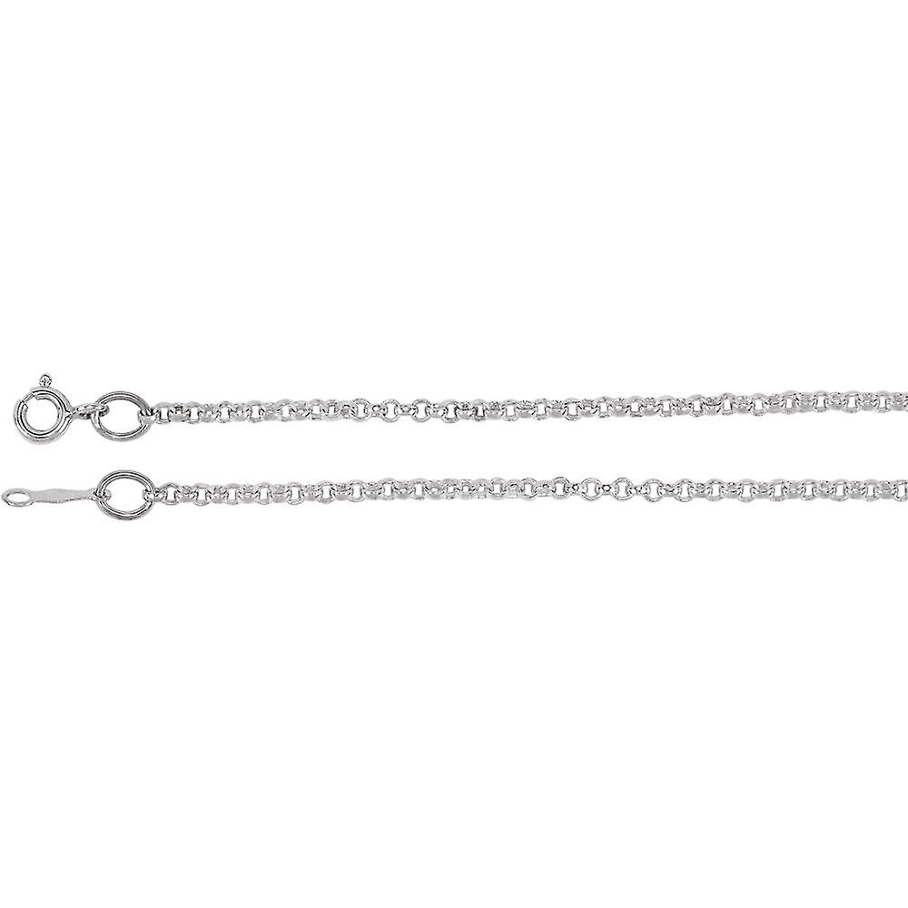 Pulseira de prata esterlina 925 com corrente rolo e fecho de argola, 18 cm (7 polegadas), para homens e mulheres.