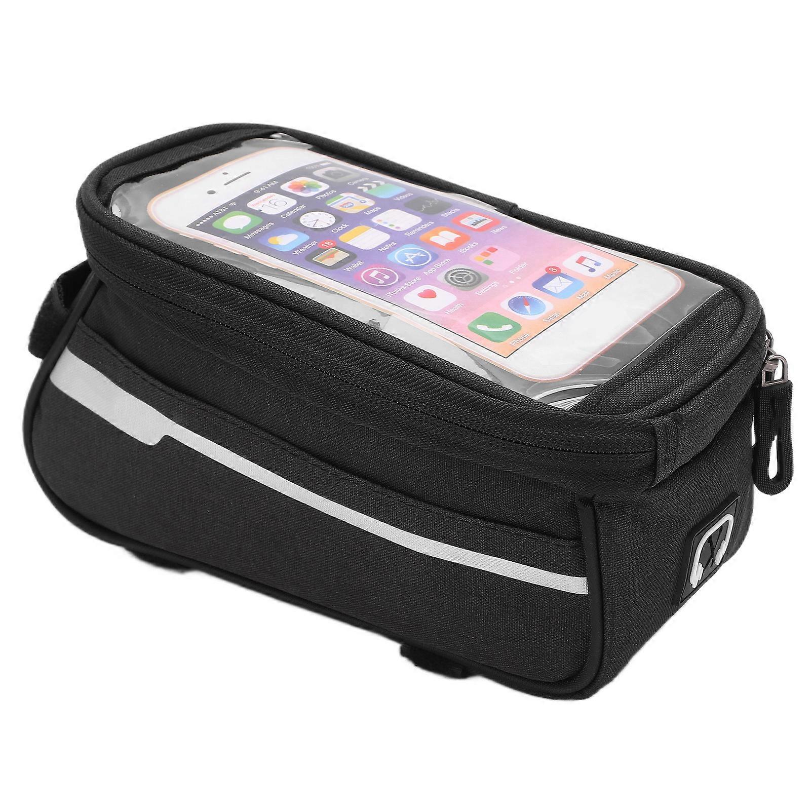 Waterproof Polyester Bicycle Phone Bag for Mountain Bike Front Frame