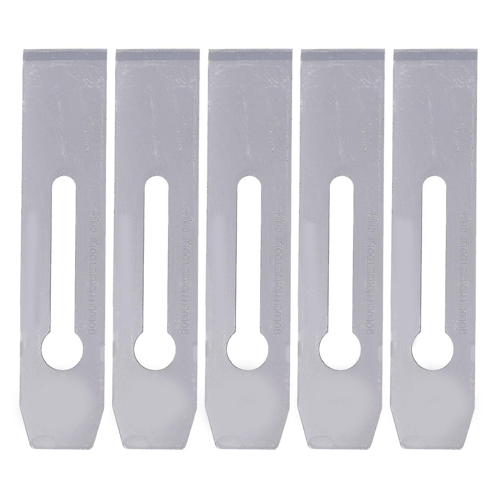 Ouitble Planer Blades Steel 38mm Planer Blades, 5-Pack Portable Knife Replacement for Woodworking Handwork