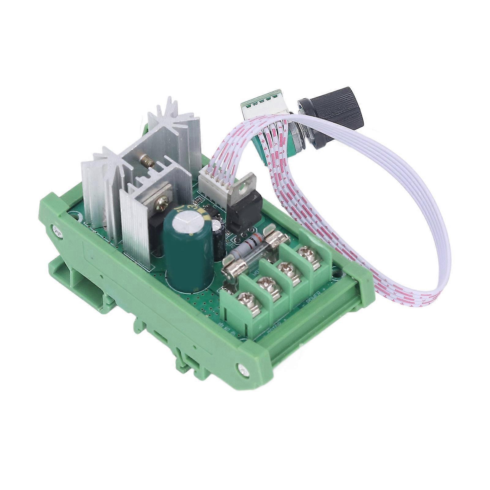DC 12 - 55V Rail Type DC Motor Speed Regulator with PWM Regulation Drive Controller Module