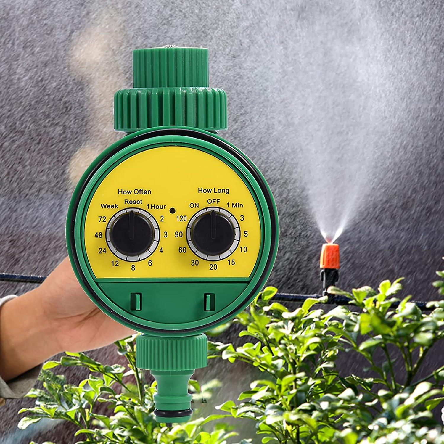 Multifunctional Dual Dial Automatic Electronic Watering Timer, Single Dial Hose Garden Irrigation Controller
