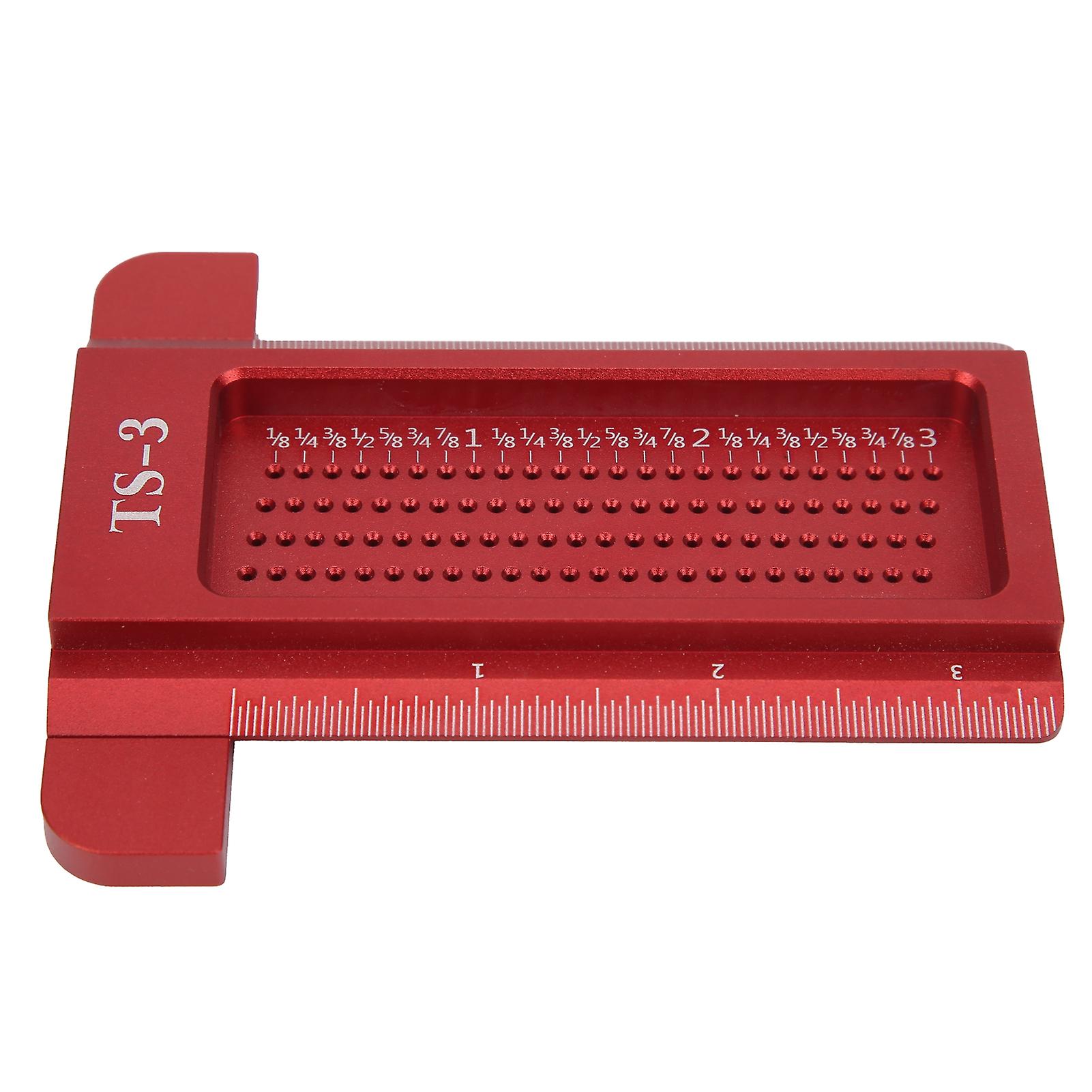 TType Ruler Hole Scriber Line Scribing Woodworking Carpenter CrossedOut Tool 03in TS3