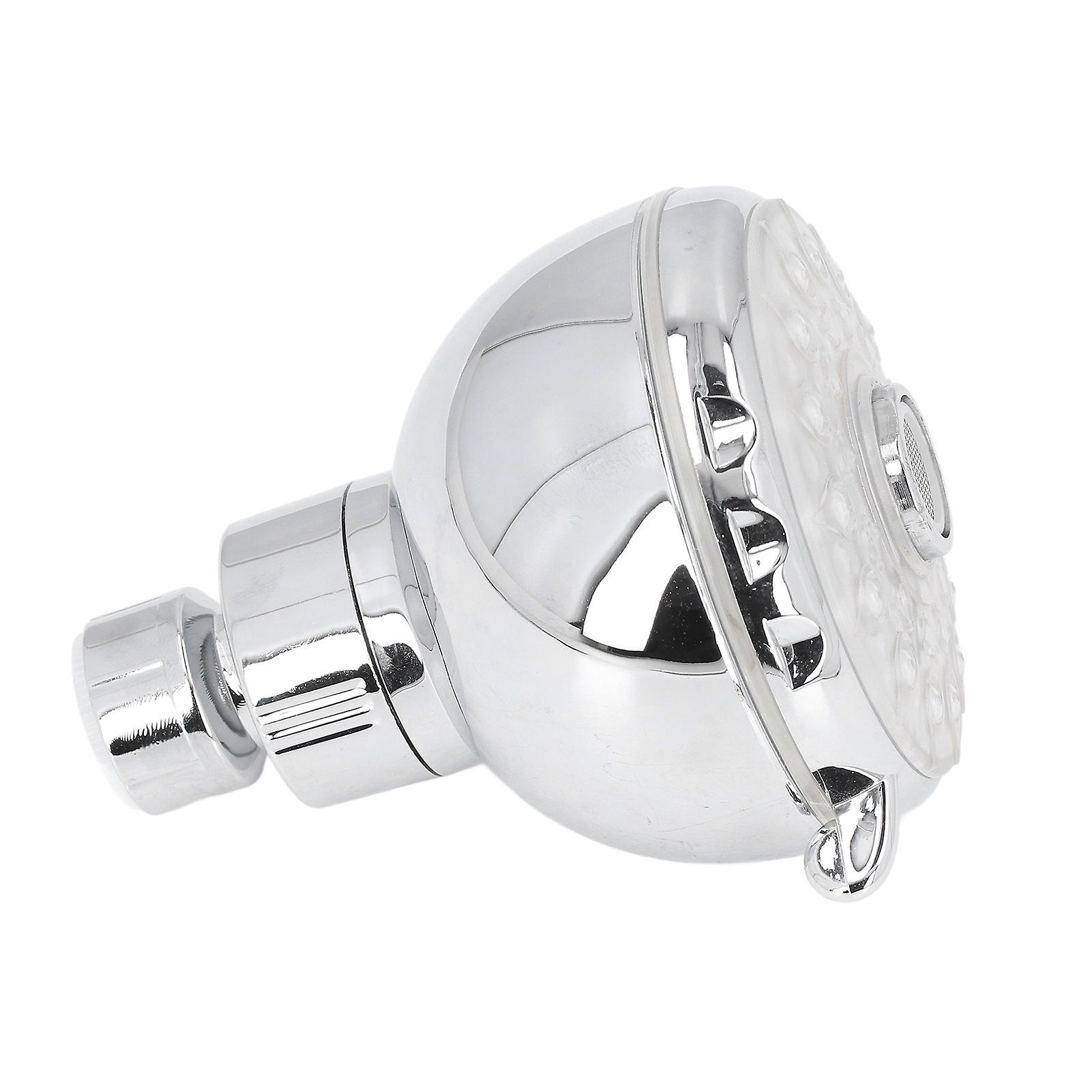 G1/2 Male Thread Shower Headwith Lights Temperature Controlled 3 Color Changing Rainfall LED Fixed Shower Head for Bathroom