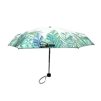 Cherry Blossom Transparent Triple-fold Umbrella Individual Folding Umbrella