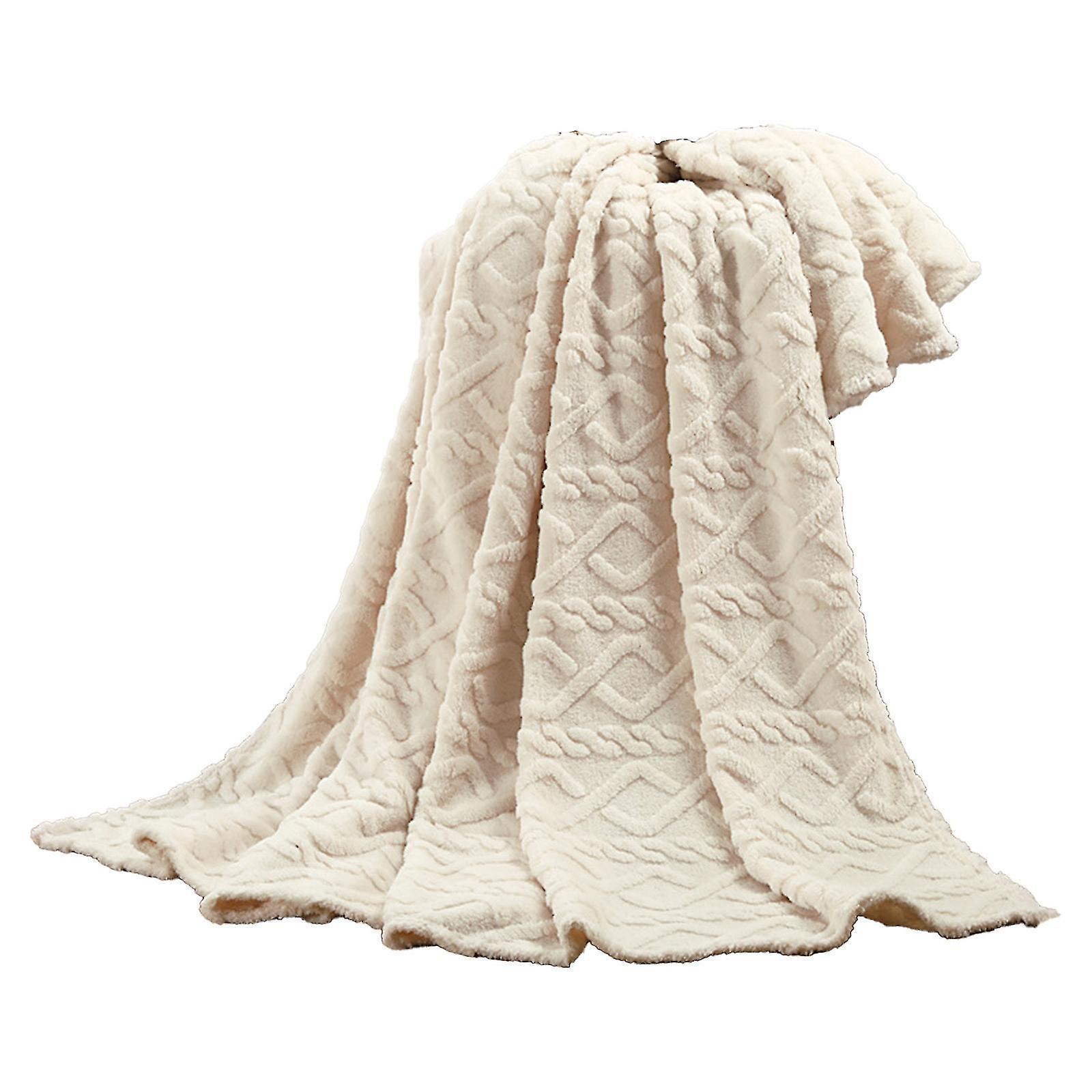 70*100cm Super Soft Warm Solid Warm Micro Plush Fleece Blanket Throw Rug Sofa Bedding