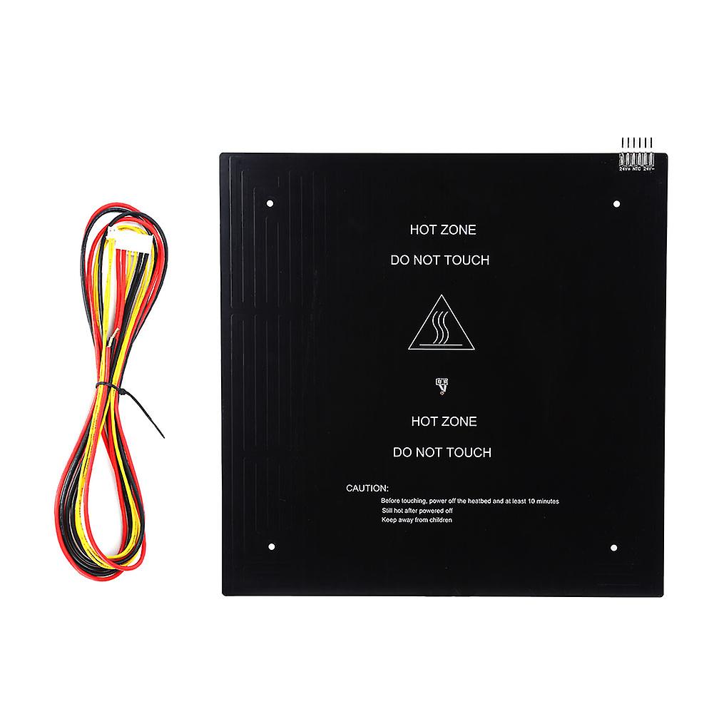 310 x 310 mm Aluminum Heated Bed, 24 V, 220 W, with Cable and Accessories for 3D Printer