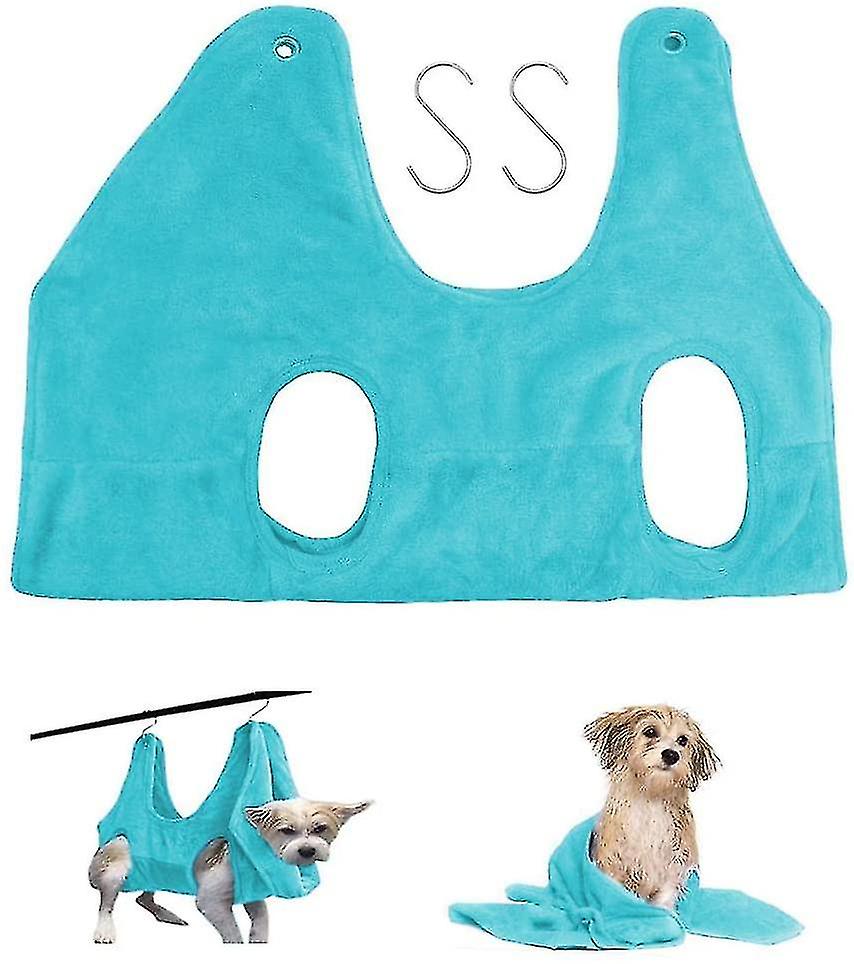 2 In 1 Pet Grooming Nail Trimming Hammock Helper Drying Towel Restraint Bag