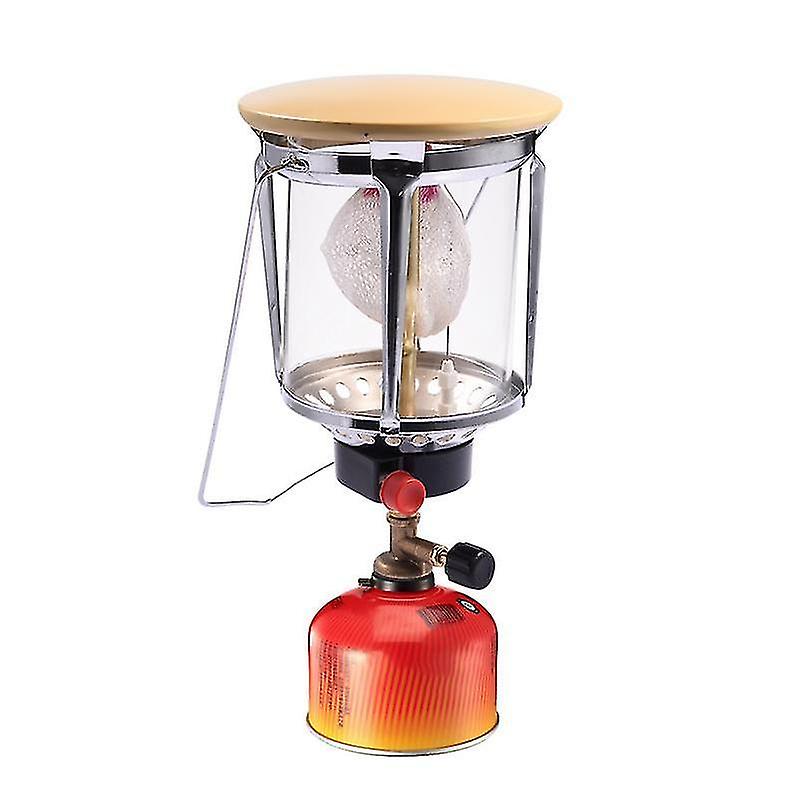 Large Outdoor Fuel Lamp Gauze Glass Cover Gas Lamp Portable Lighting Lamp Camping Light