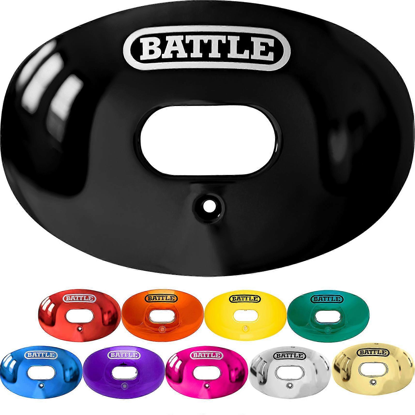 Battle Sports Chrome Oxygen Lip Protector Mouthguard with Strap