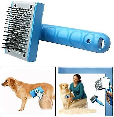 Dog Grooming Brush, Cat Dog Dehumidifying Tool - Round Point Needle for Removing Coils and Loose Fur