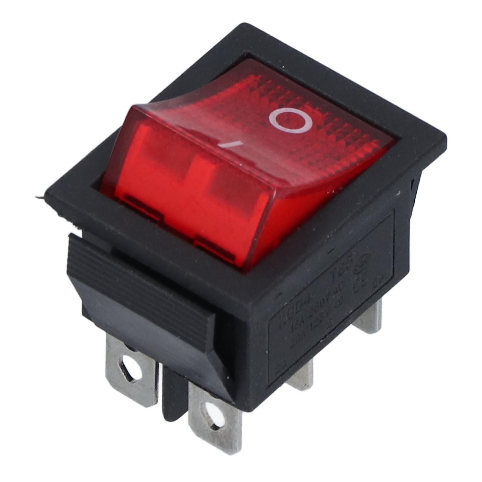 Latching Rocker Switch Sturdy Simple Operation Replaceable Push Button Mini Switch 250VAC
