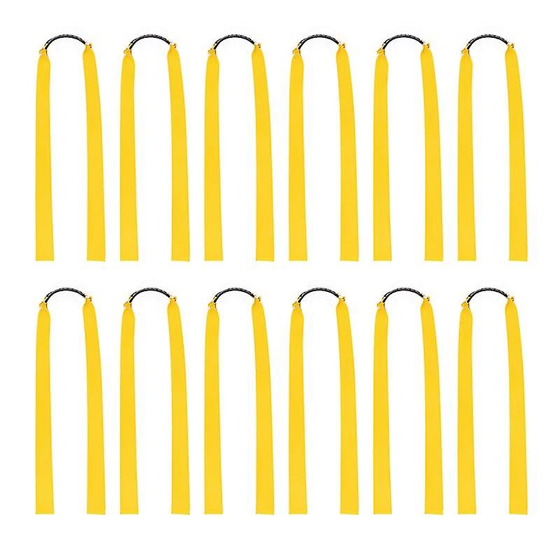 12pcs Rubber Bands for Catapult Widened Flat Catapult Bands Elastics for Hunting