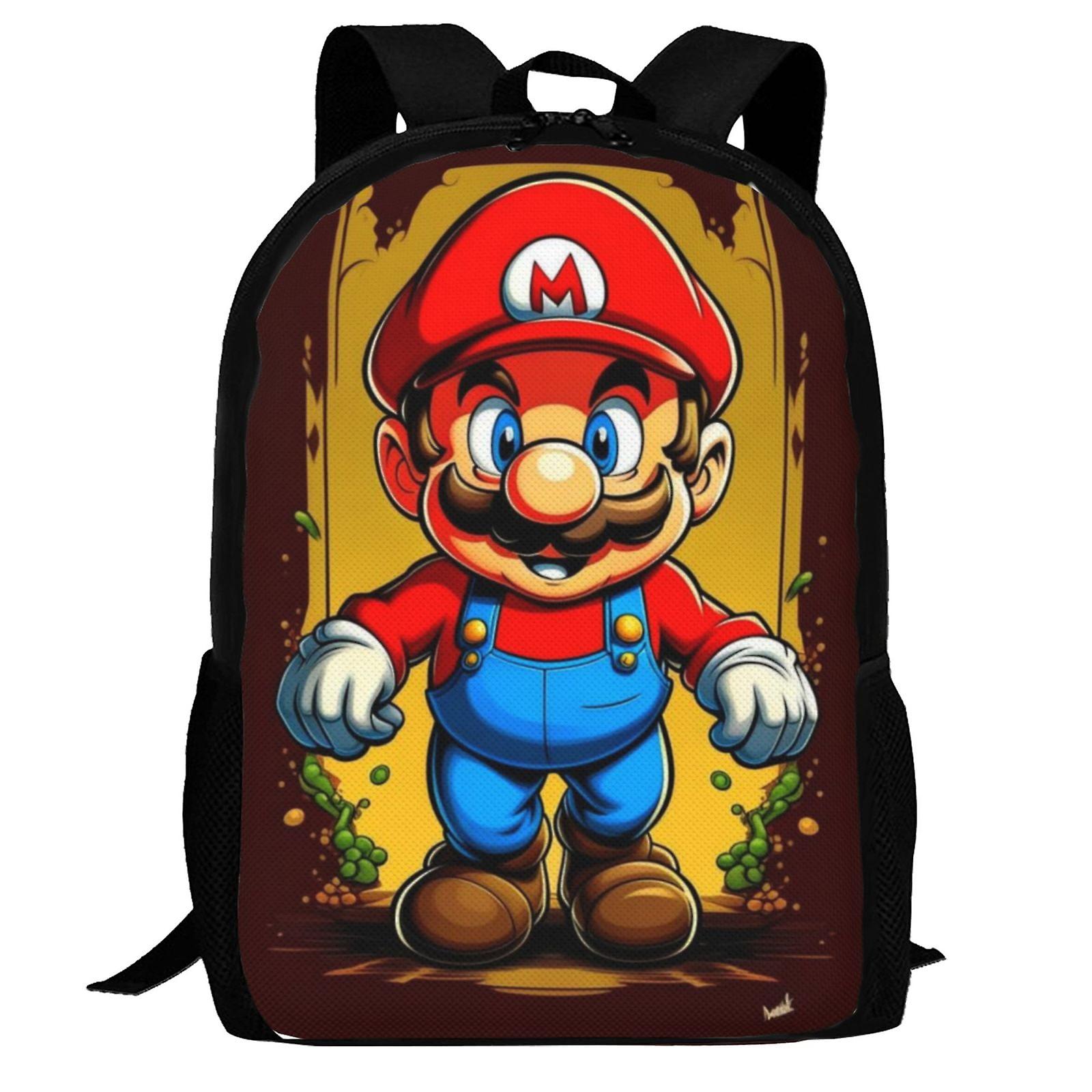Super Mario Backpack,Laptop Backpack Lightweight Casual DaypackMulti-Function Travel Backpack