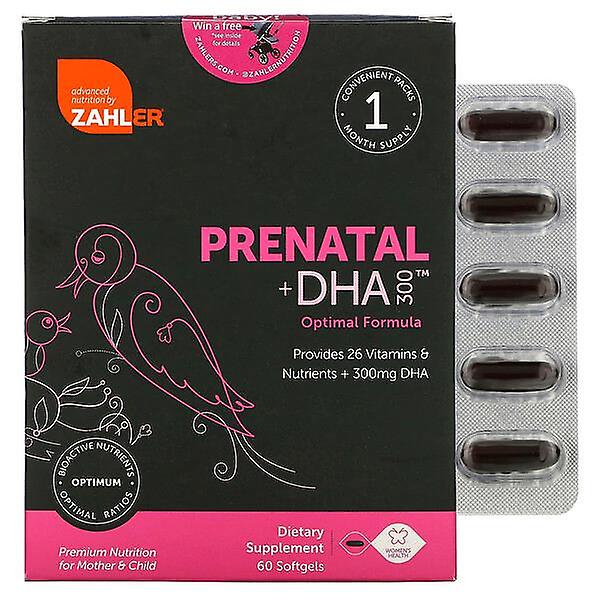 Zahler, Prenatal + DHA 300 Optimal Formula, 60 Softgels