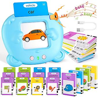 Blue Bear Talking Flash Cards Educational Toys - for 2 3 4 5 6 Year Old Toddlers Boys Girls