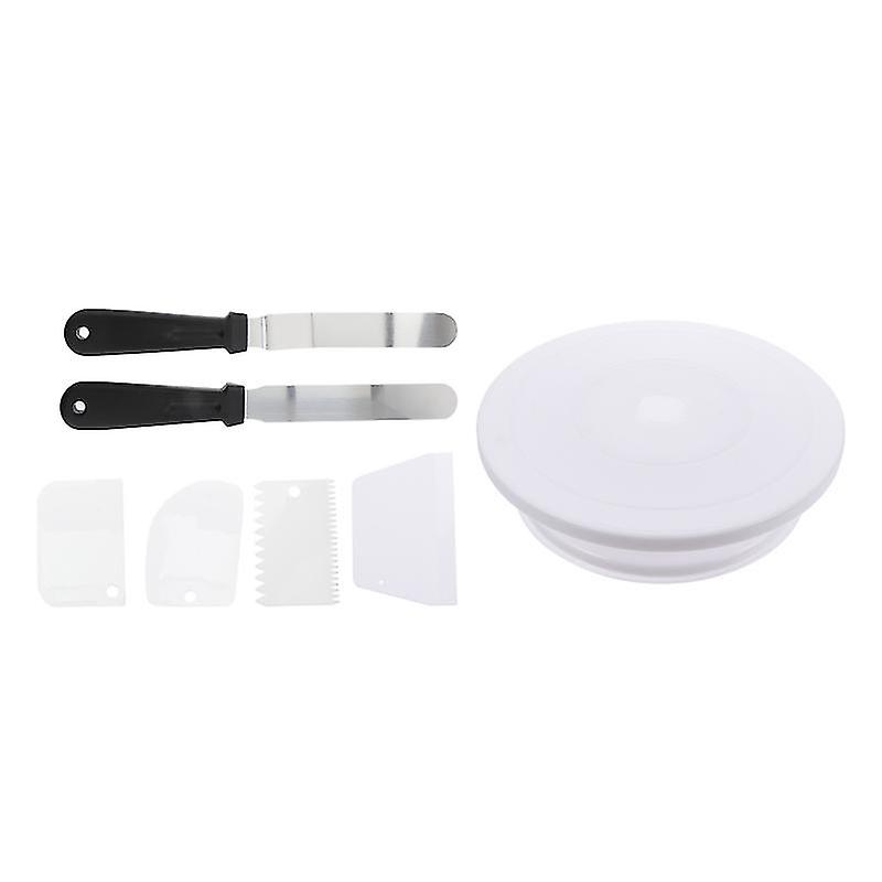 7pcs Manual Rotating Cake Table