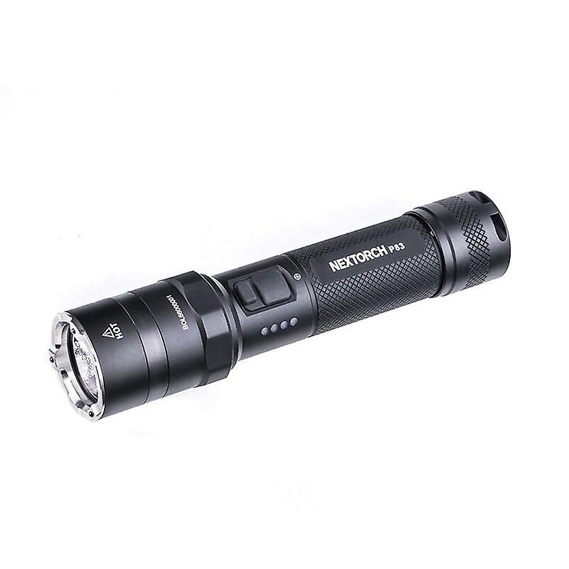 Multi-light Source One-step Strobe Tactical Flashlight 1300lm 280m High Output 18650 Type-c Usb Rechargeable Led Torch
