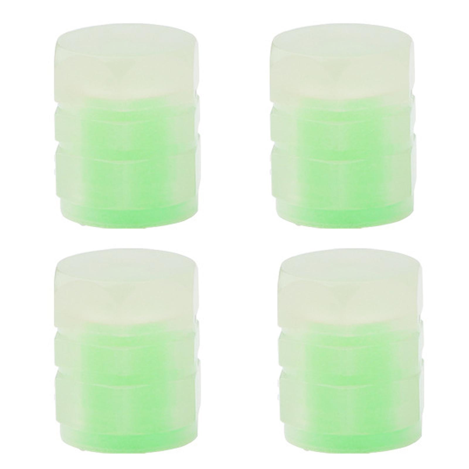 4 قطع صمامات الجذعية قبعات الإطارات صمامات قبعات العالمية المتلألئة أحجار الراين مضيئة صمامات مضيئة فوهات غطاء الجذعية ديكور