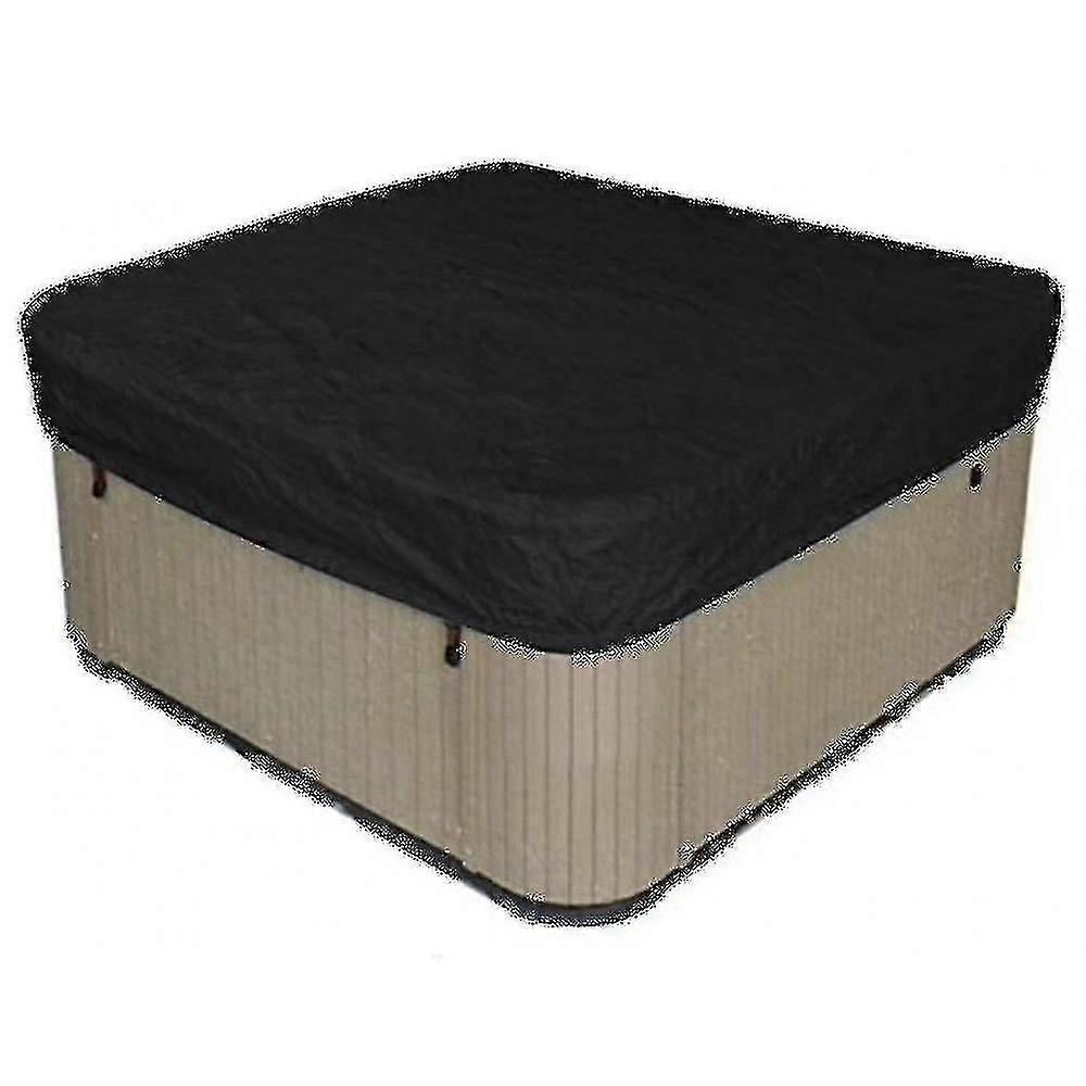 Vattentätt polyester fyrkantigt bubbelbadskydd utomhusspa-skydd fyrkantigt