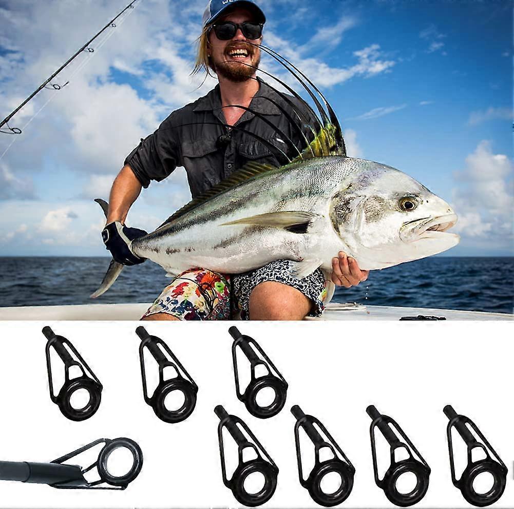 Rod Guides Fishing Rod Rings 8pcs/set Fishing Rod Guide Rings